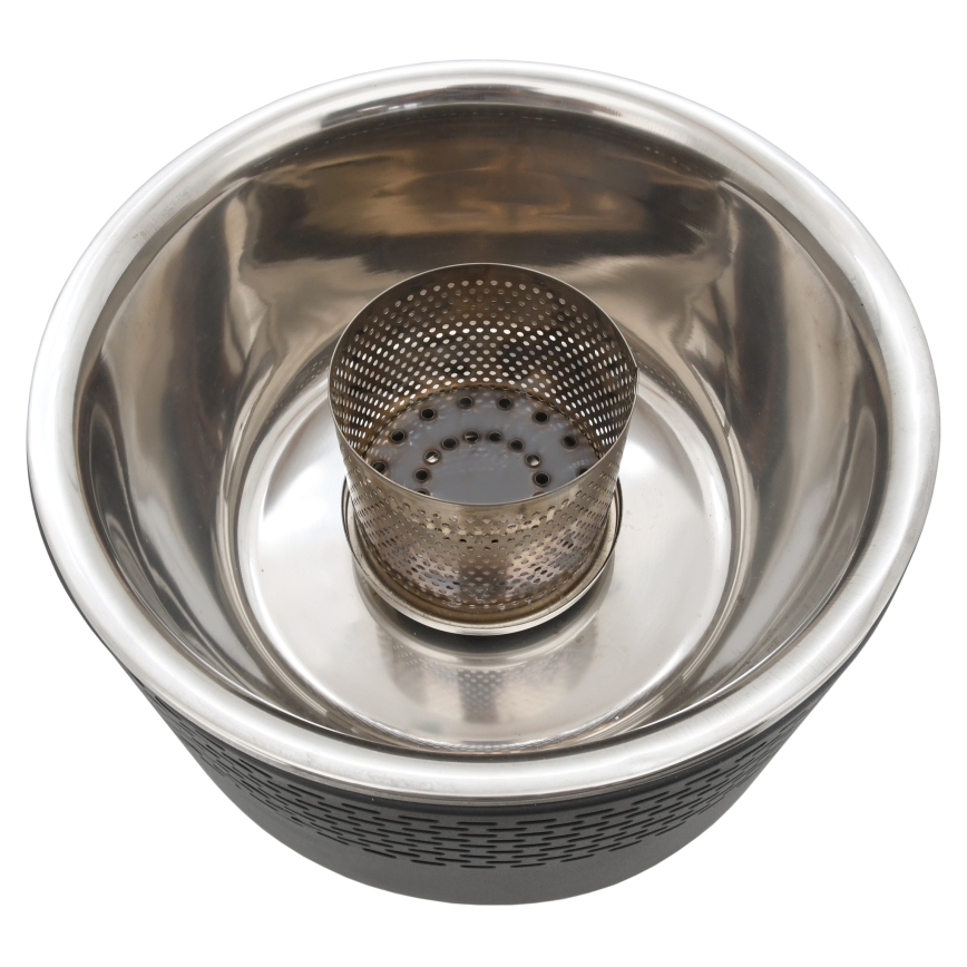 Настолен грил на дървени въглища 4xAA/USB черен