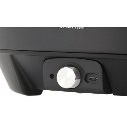 Настолен грил на дървени въглища 4xAA/USB черен