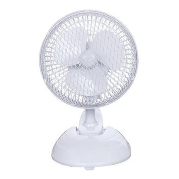 Настолен вентилатор 15 W/230 V, диаметър 20 см, бял