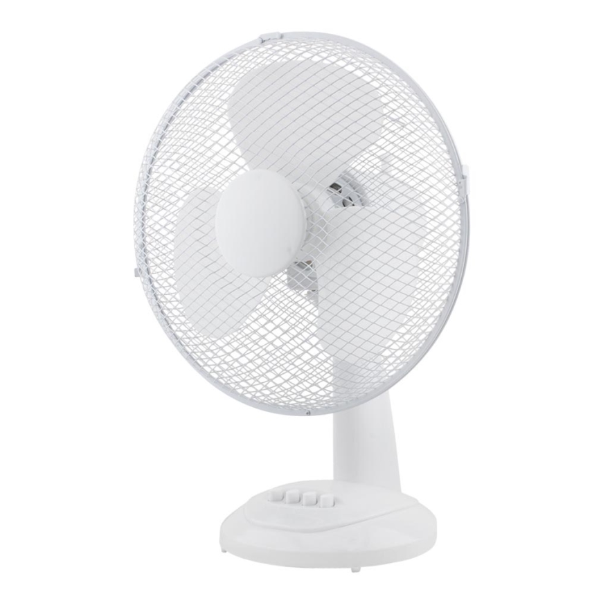Настолен вентилатор 30 см, бял, 3 скорости, 40W