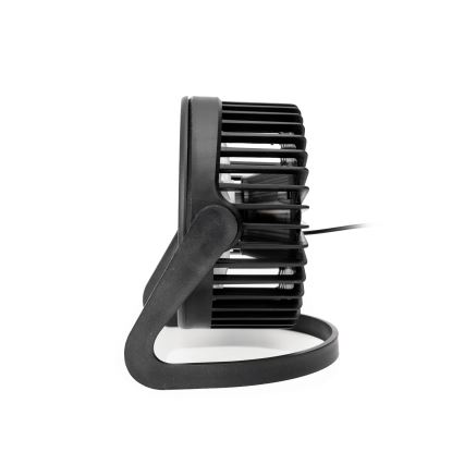 Настолен вентилатор USB, пр. 15 см, черен