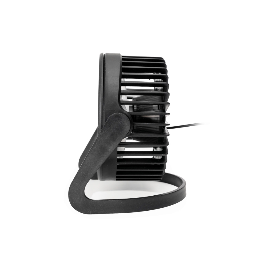 Настолен вентилатор USB, пр. 15 см, черен