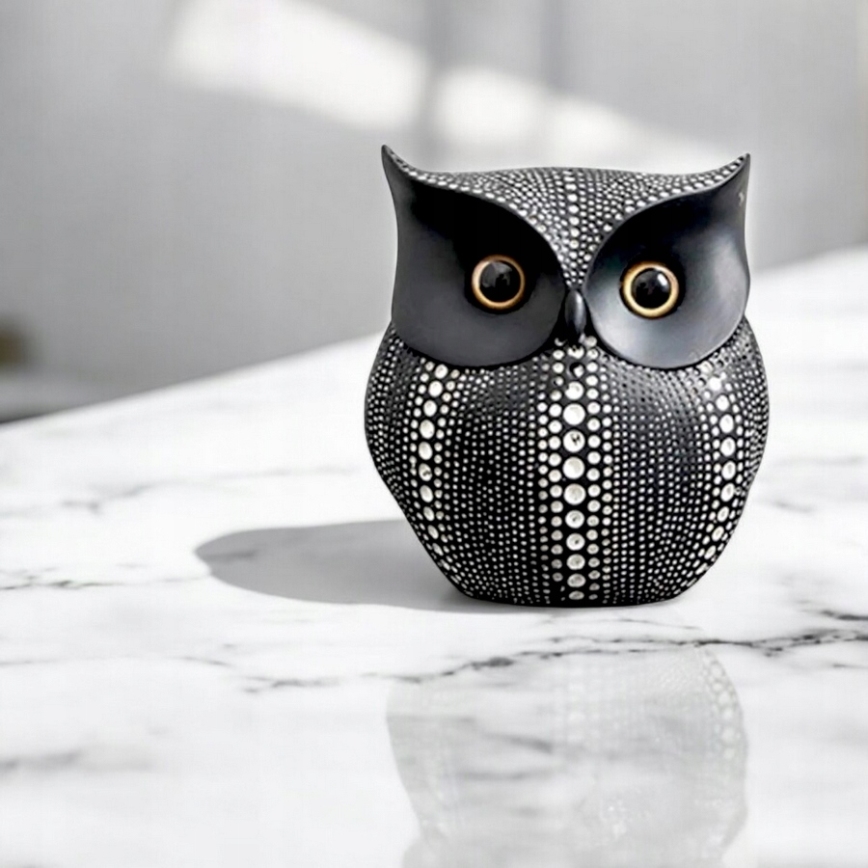 Настолна декорация 15 см, черна