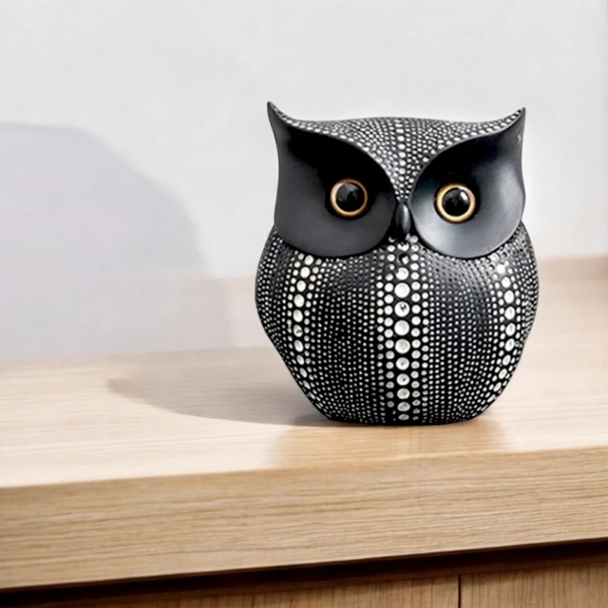 Настолна декорация 15 см, черна