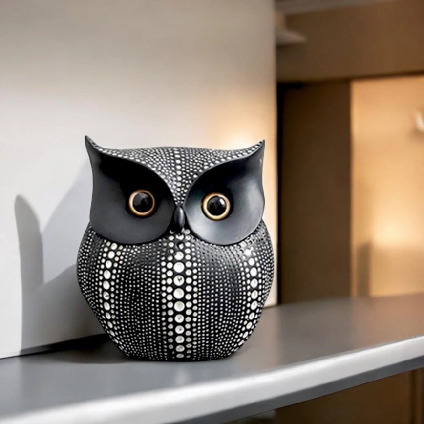 Настолна декорация 15 см, черна