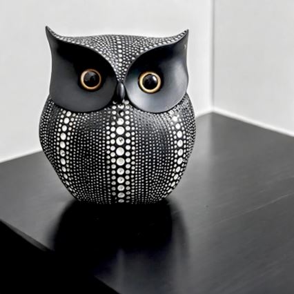 Настолна декорация 15 см, черна