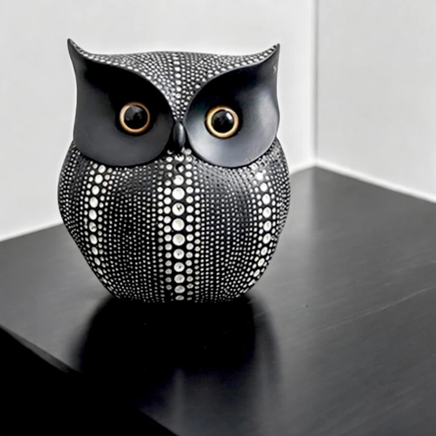 Настолна декорация 15 см, черна