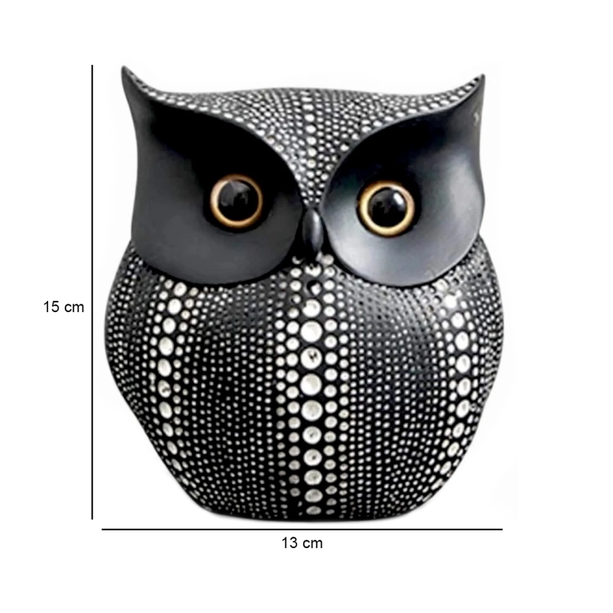 Настолна декорация 15 см, черна