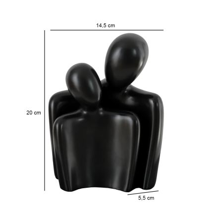 Настолна декорация 20x5,5x14,5 см черна