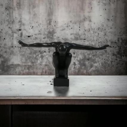 Настолна декорация 25x41x20 cm смола/черна