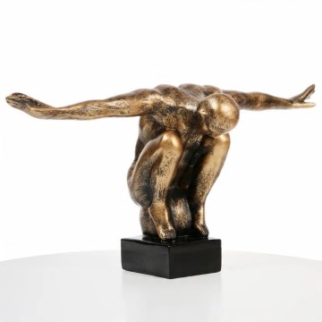 Настолна декорация 25x41x20 см смола/златиста патина