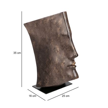 Настолна декорация 29x25x17 см, смола/мед