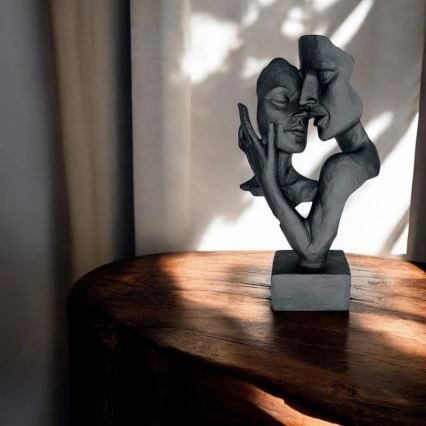 Настолна декорация 29x9x17 cm, от смола, черна