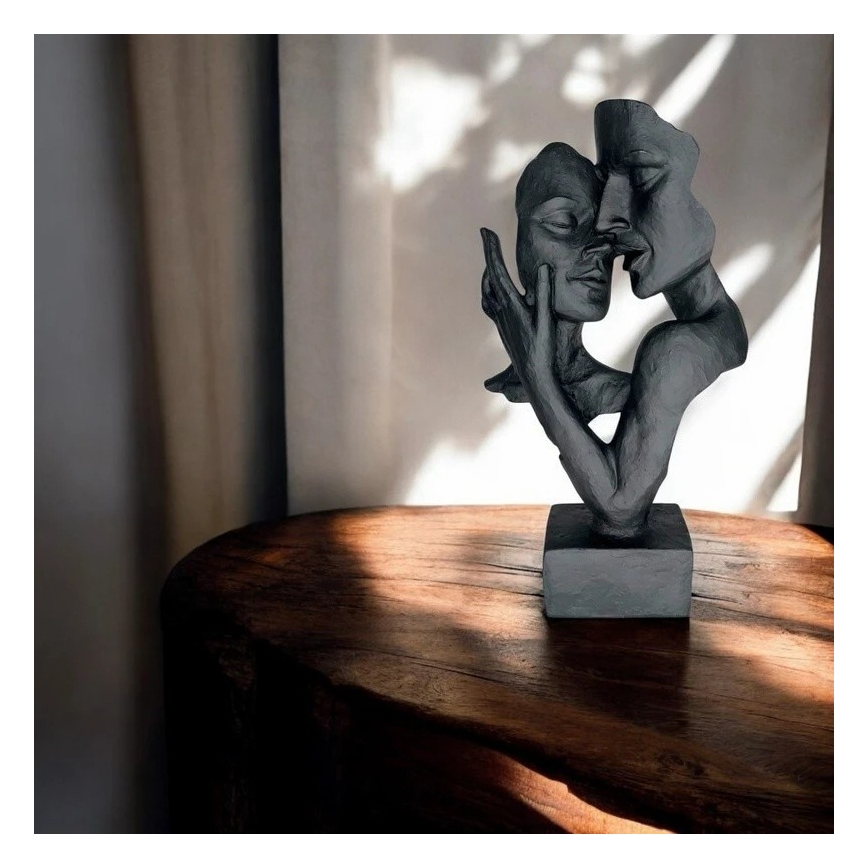 Настолна декорация 29x9x17 cm, от смола, черна