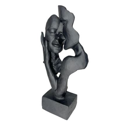 Настолна декорация 29x9x17 cm, от смола, черна