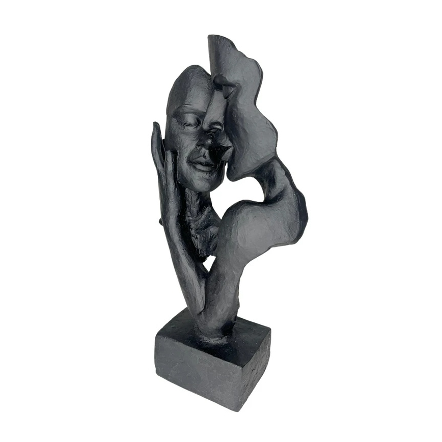 Настолна декорация 29x9x17 cm, от смола, черна