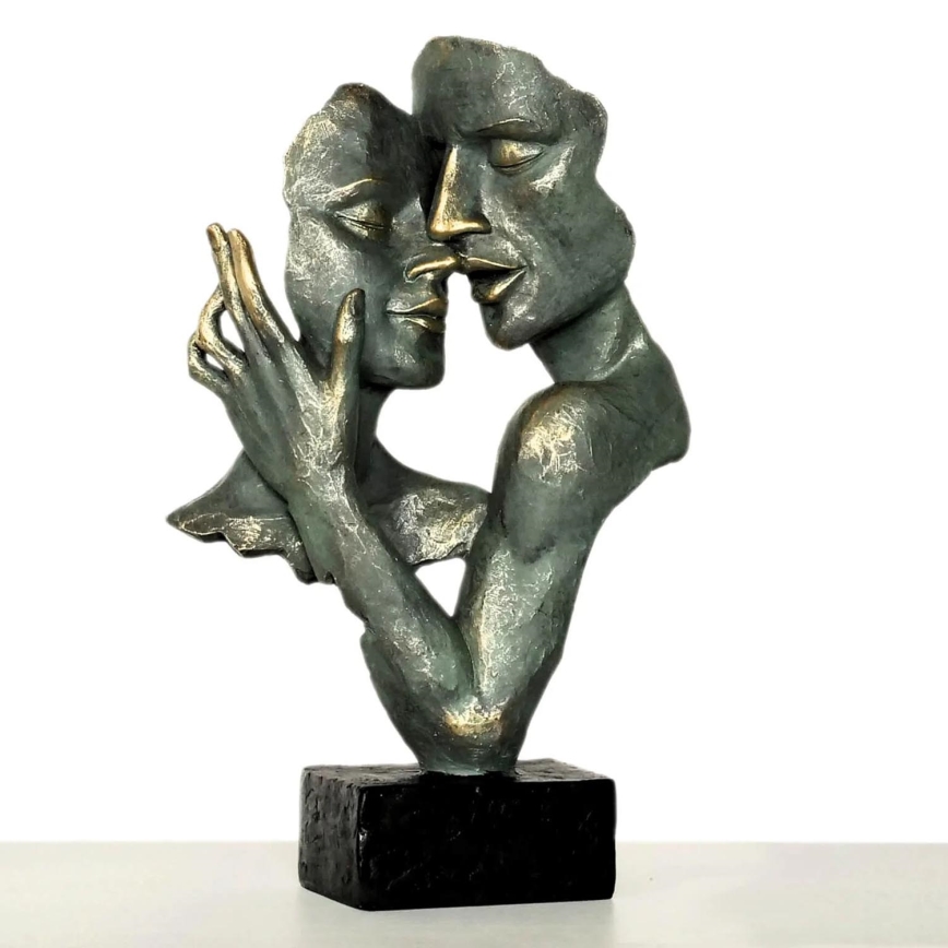 Настолна декорация 31,5x9,5x19 см, смола/патина