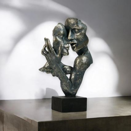 Настолна декорация 31,5x9,5x19 см, смола/патина