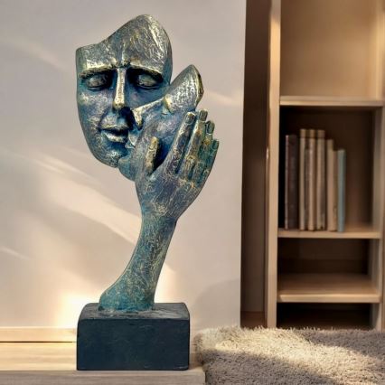 Настолна декорация 35x22x13 cm, изработена от смола с патина