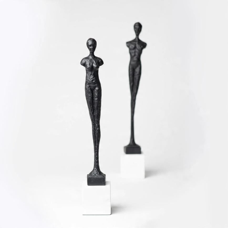 Настолна декорация 43 см, смола/черна