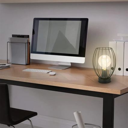 Настолна лампа 1xE27/25W/230V черна