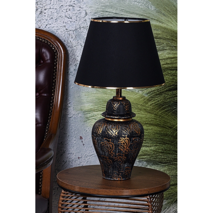 Настолна лампа 1xE27/40W/230V черен