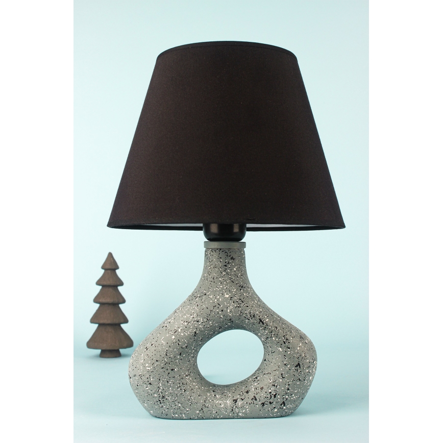 Настолна лампа 1xE27/40W/230V черен/зелен