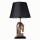 Настолна лампа 1xE27/40W/230V черен/златист