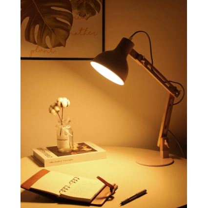 Настолна лампа 1xE27/40W/230V розова