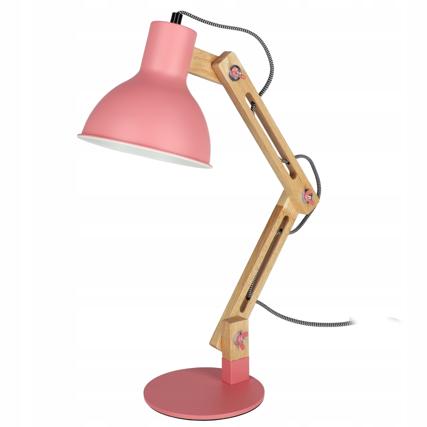Настолна лампа 1xE27/40W/230V розова