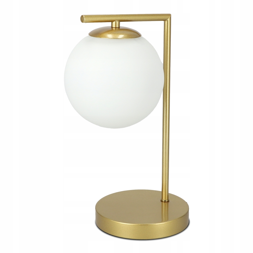 Настолна лампа 1xE27/40W/230V златна/бяла