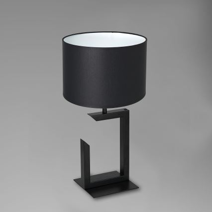 Настолна лампа 1xE27/60W/230V 45 cм черна/бяла