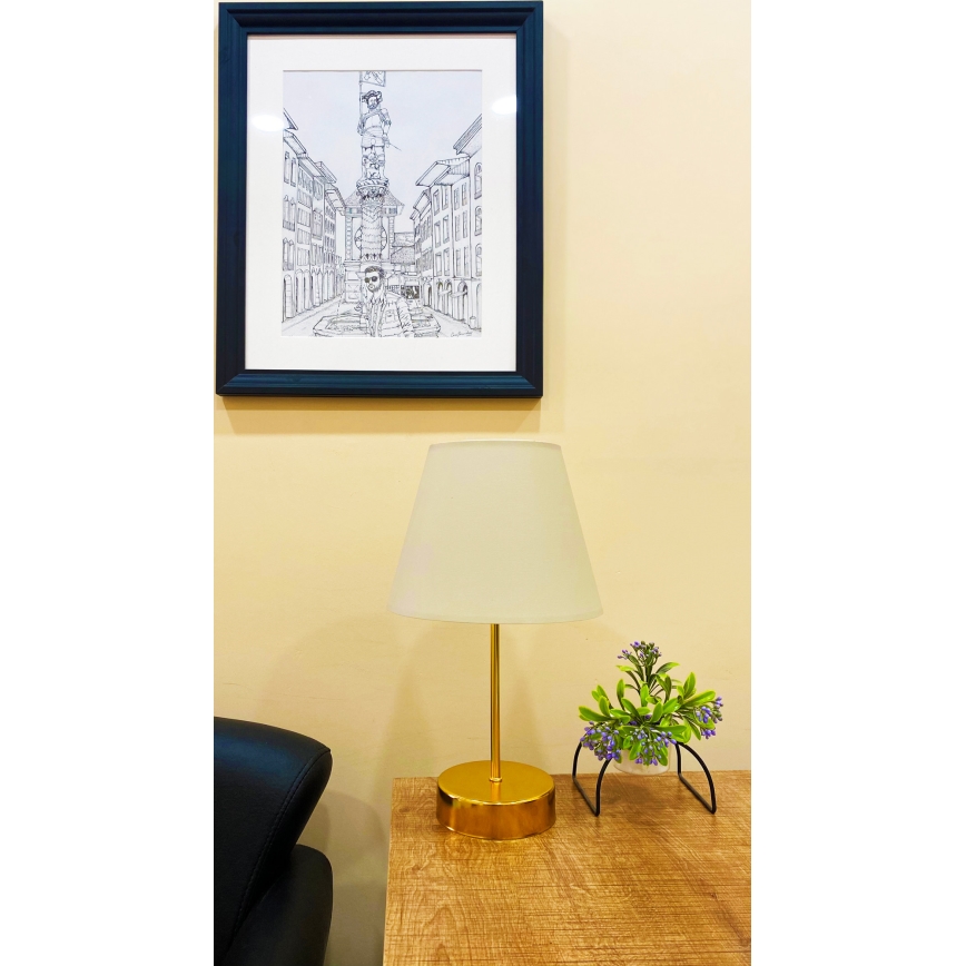 Настолна лампа 1xE27/60W/230V месинг