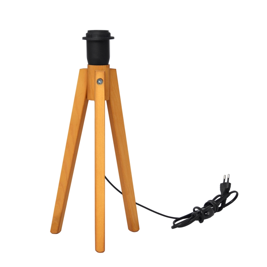 Настолна лампа ALBA 1xE27/15W/230V черен/златист/дъб