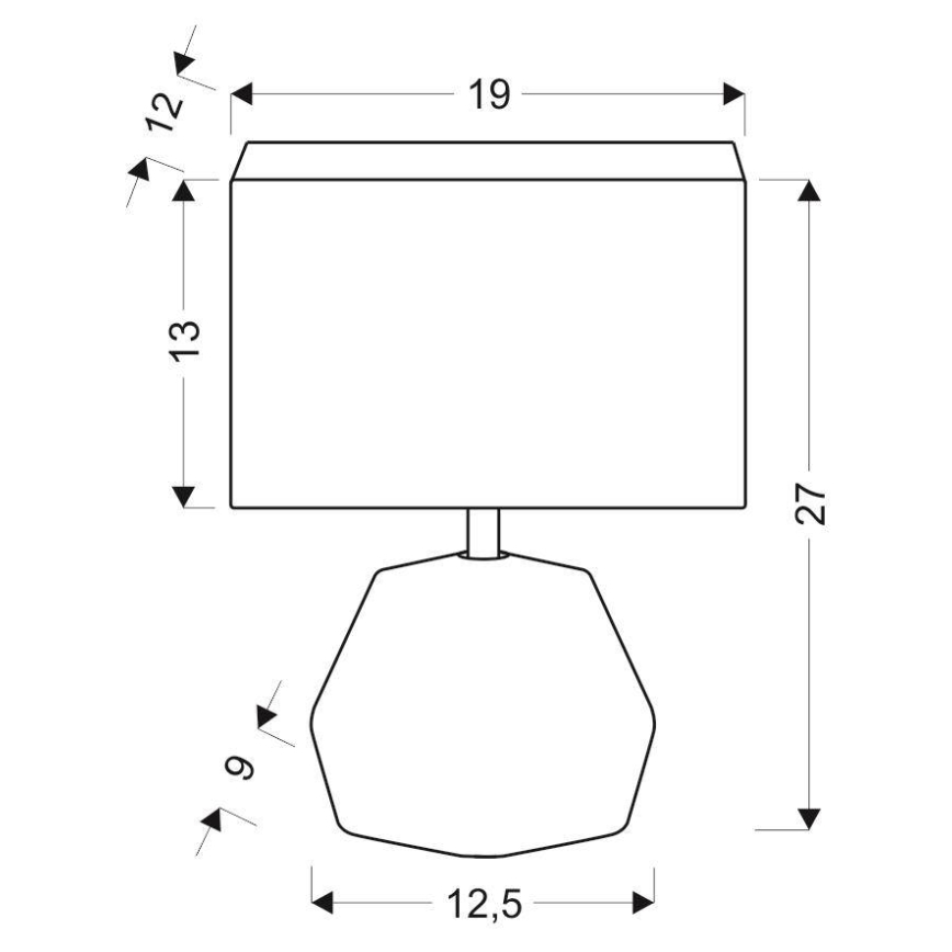 Настолна лампа ANIMI 1xE14/40W/230V черна