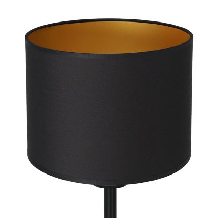 Настолна лампа ARDEN 1xE27/60W/230V Ø 18 cм черна/златиста