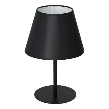 Настолна лампа ARDEN 1xE27/60W/230V Ø 20 см черна/бяла