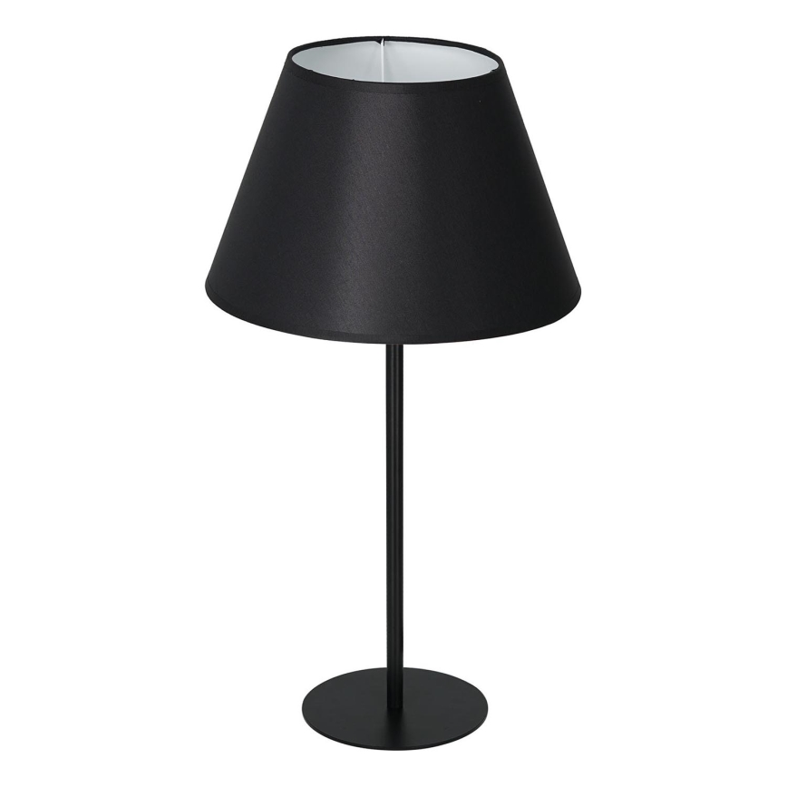 Настолна лампа ARDEN 1xE27/60W/230V Ø 30 см черна/бяла
