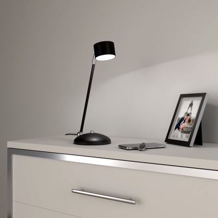 Настолна лампа ARENA 1xGX53/11W/230V черен/лъскав хром