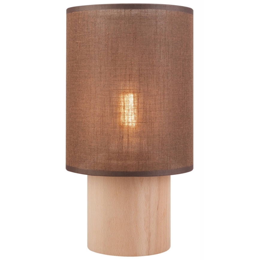 Настолна лампа ARI TABLE 1xE27/60W/230V кафява/бук