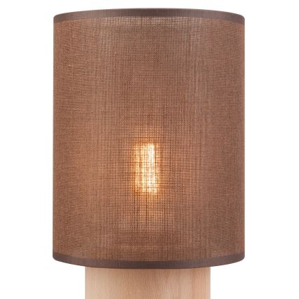 Настолна лампа ARI TABLE 1xE27/60W/230V кафява/бук