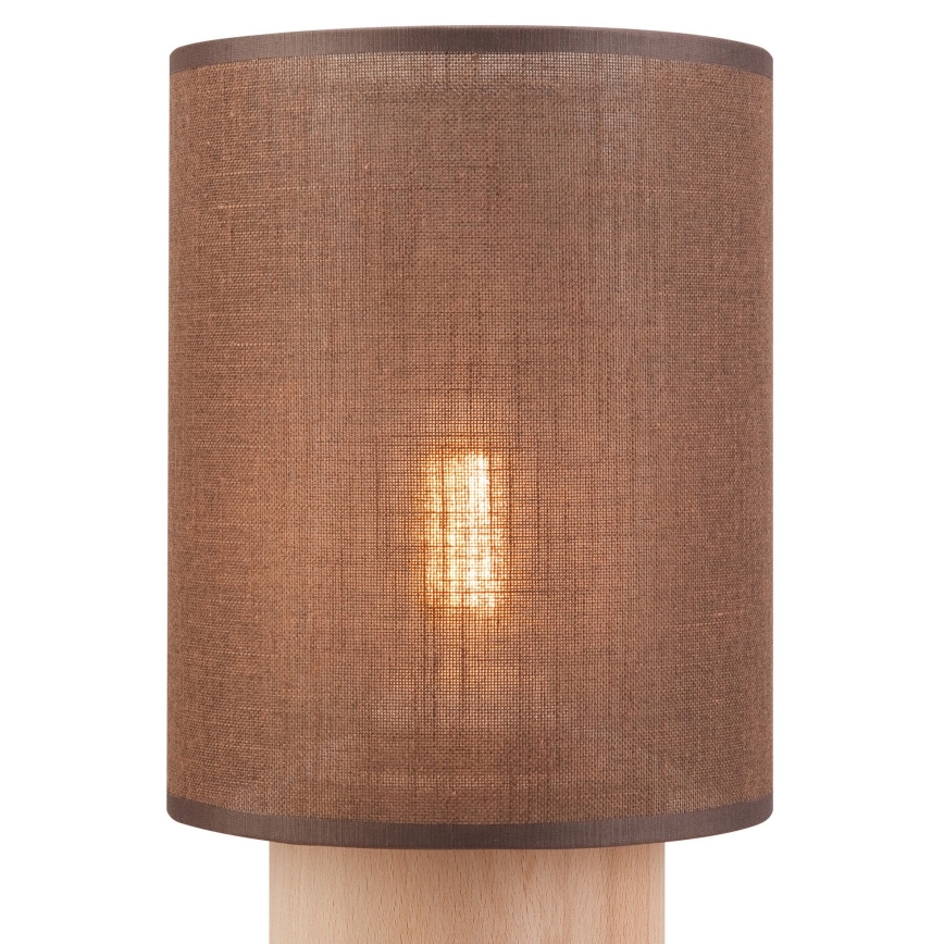 Настолна лампа ARI TABLE 1xE27/60W/230V кафява/бук