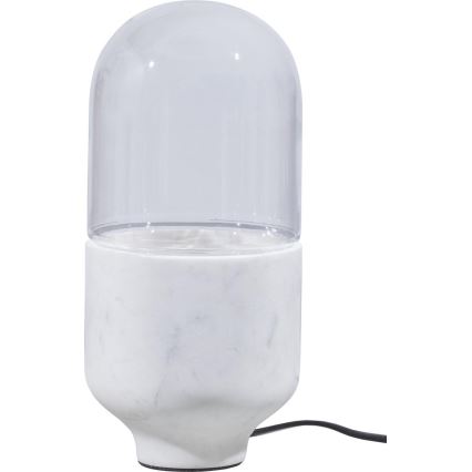 Настолна лампа ASEL 1xE27/25W/230V мрамор бял