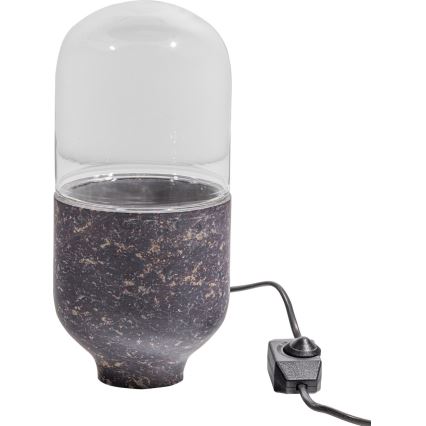 Настолна лампа ASEL 1xE27/25W/230V мрамор сив/кафяв
