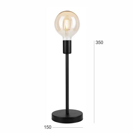 Настолна лампа ASTRID 1xE27/60W/230V матов черен