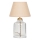 Настолна лампа AYD 1xE27/40W/230V бежова/прозрачна