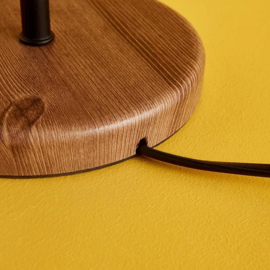 Настолна лампа AYD 1xE27/40W/230V зелена/кафява