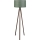Настолна лампа AYD 1xE27/40W/230V кафява/зелена