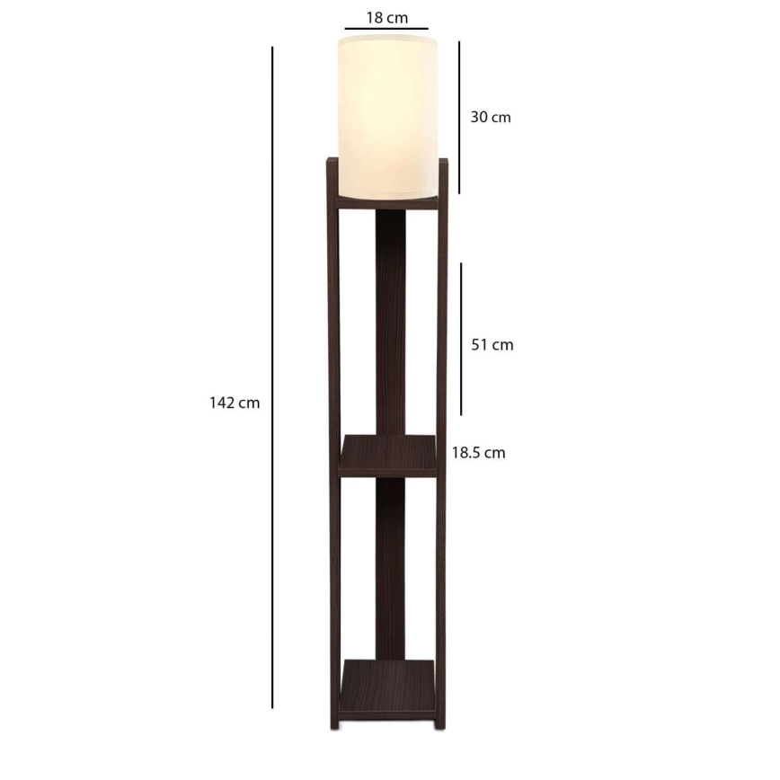 Настолна лампа AYD 1xE27/40W/230V кафява/кремава