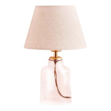 Настолна лампа AYD 1xE27/40W/230V кремава/прозрачна